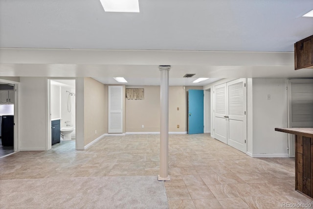 4627 S Norfolk Way, Aurora, CO 80015 - finished below grade area featuring baseboards