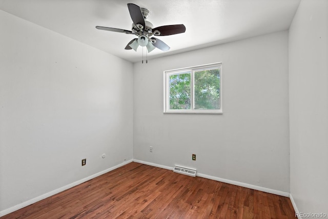 4627 S Norfolk Way, Aurora, CO 80015 - unfurnished room with a ceiling fan and wood finished floors