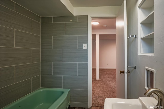 bathroom featuring toilet and sink