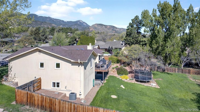 723 Orion Dr, Colorado Springs, CO 80906 - aerial view of property and surrounding area with mountains