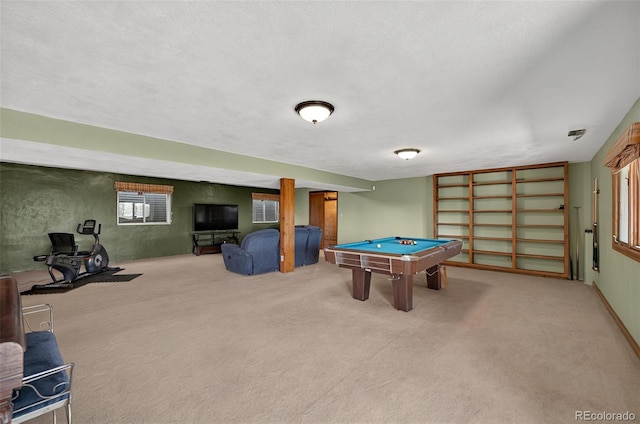 723 Orion Dr, Colorado Springs, CO 80906 - game room featuring pool table and carpet flooring