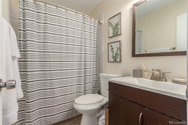 10370 Routt St, Westminster, CO 80021 - bathroom with toilet, vanity, and a shower with curtain