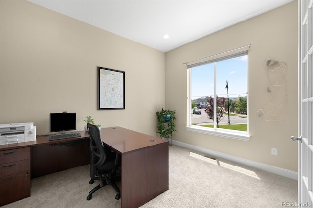 15779 W 83rd Pl, Arvada, CO 80007 - carpeted office featuring baseboards and recessed lighting