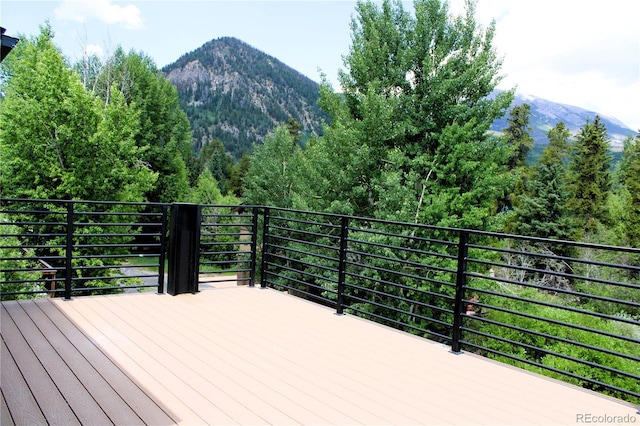 308 Creekside Aly Unit 5, Frisco, CO 80443 - deck with a mountain view