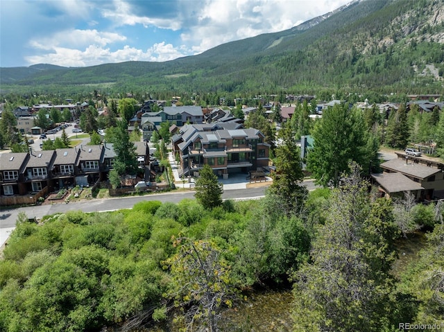 308 Creekside Aly Unit 5, Frisco, CO 80443 - view of mountain background with a forest and nearby suburban area