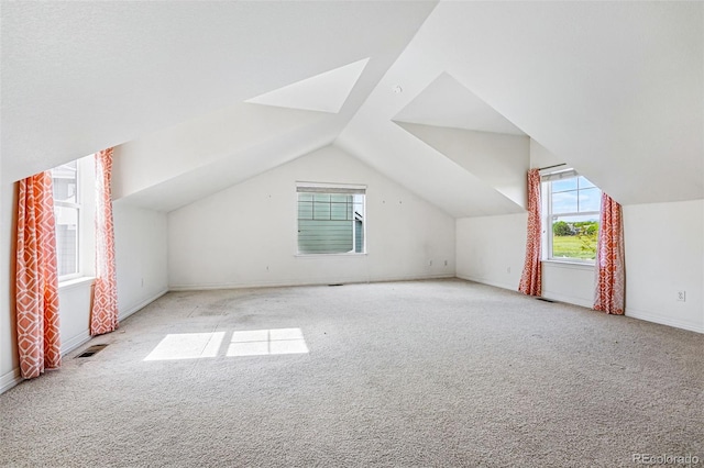 14025 Blue River Trl, Broomfield, CO 80023 - additional living space with carpet, vaulted ceiling, and baseboards