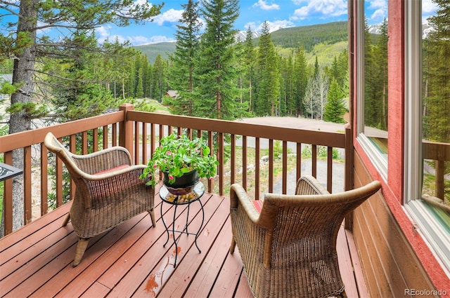 322 Davis Ct, Breckenridge, CO 80424 - deck with a forest view