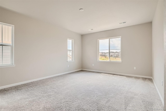 empty room with light carpet