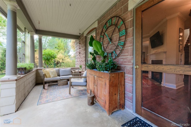 3737 26th St, Boulder, CO 80304 - covered porch featuring an outdoor living space