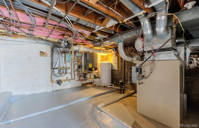 3737 26th St, Boulder, CO 80304 - unfinished basement with water heater