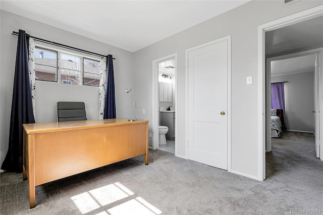 891 Ursula St, Aurora, CO 80011 - home office with carpet flooring and baseboards