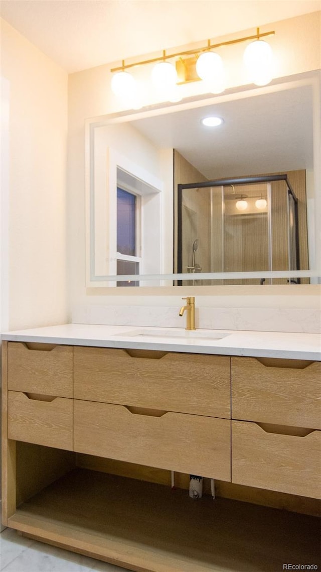 2441 W 55th Ave, Denver, CO 80221 - full bathroom with vanity and a shower