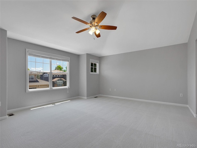 2485 Greensborough Cir, Highlands Ranch, CO 80129 - carpeted empty room featuring a ceiling fan and baseboards