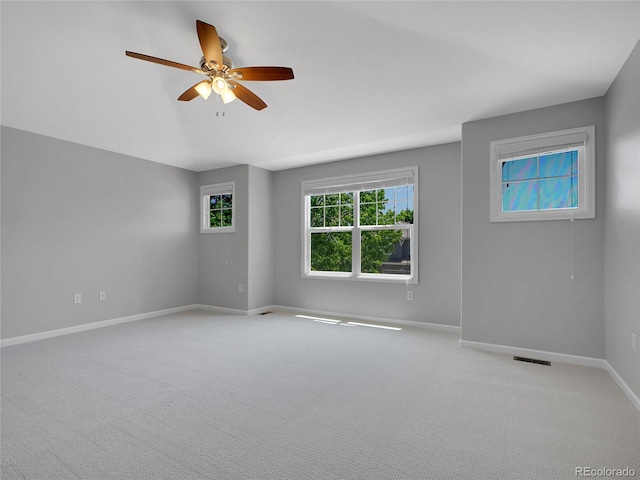 2485 Greensborough Cir, Highlands Ranch, CO 80129 - unfurnished room with light colored carpet and a ceiling fan