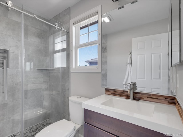 2485 Greensborough Cir, Highlands Ranch, CO 80129 - full bath with vanity and a shower stall