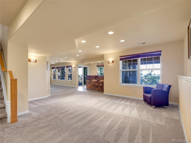 2485 Greensborough Cir, Highlands Ranch, CO 80129 - interior space with recessed lighting and stairs
