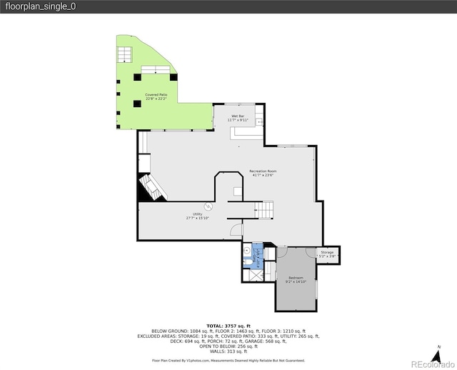 2485 Greensborough Cir, Highlands Ranch, CO 80129 - view of floor plan / room layout