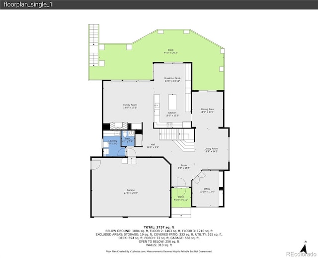 2485 Greensborough Cir, Highlands Ranch, CO 80129 - view of home floor plan