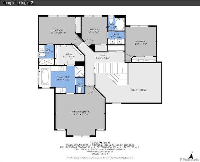 2485 Greensborough Cir, Highlands Ranch, CO 80129 - view of property floor plan