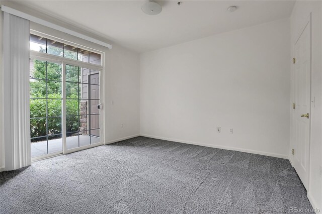 view of carpeted empty room