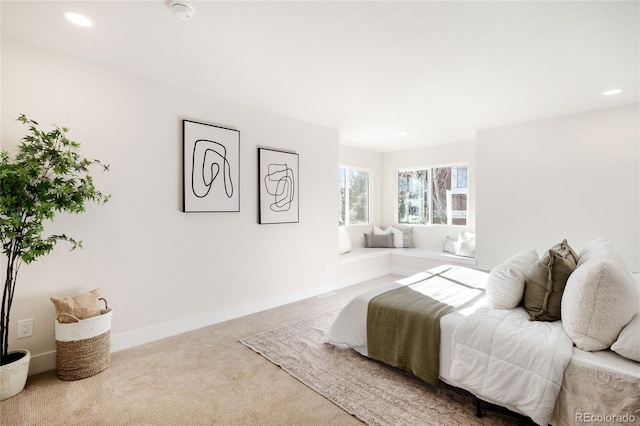 bedroom featuring carpet flooring