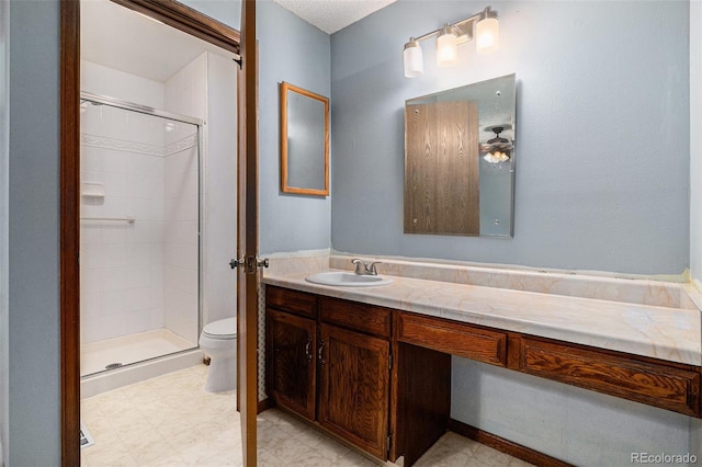 523 E Long Ct, Littleton, CO 80122 - bathroom with a shower stall and vanity