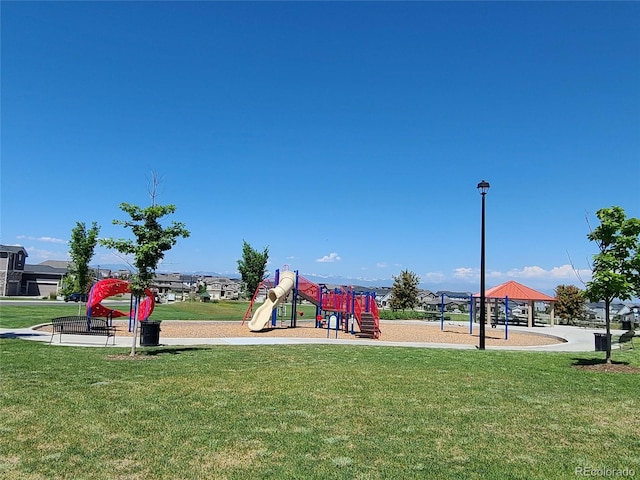 6129 E 143rd Ave, Thornton, CO 80602 - communal playground featuring a yard and a gazebo