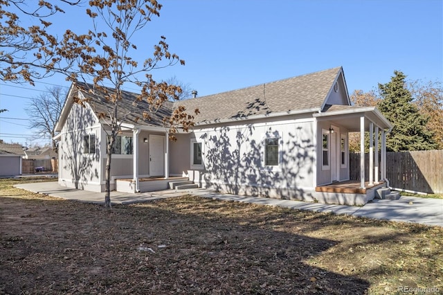 view of front of home