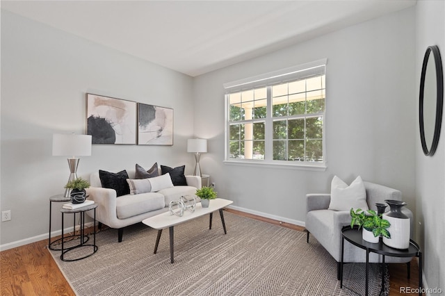1461 S Grand Baker St, Aurora, CO 80018 - living area featuring wood finished floors and baseboards