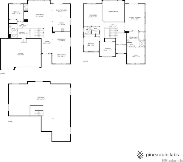1461 S Grand Baker St, Aurora, CO 80018 - view of home floor plan