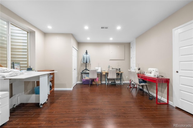 11193 Mission Walk St, Parker, CO 80134 - office featuring wood finished floors and recessed lighting