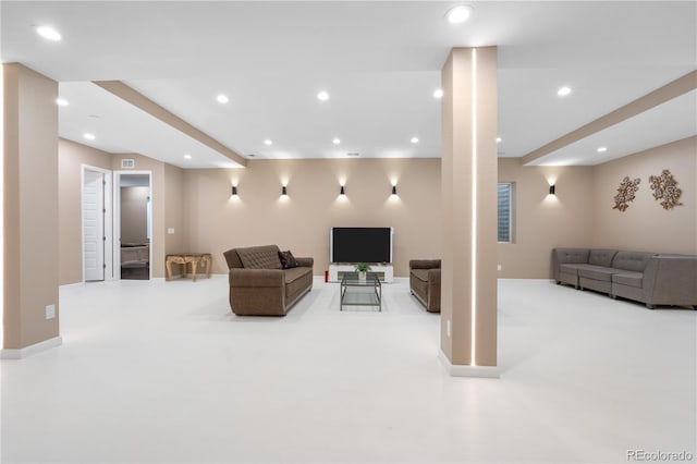 11193 Mission Walk St, Parker, CO 80134 - living room featuring recessed lighting and baseboards