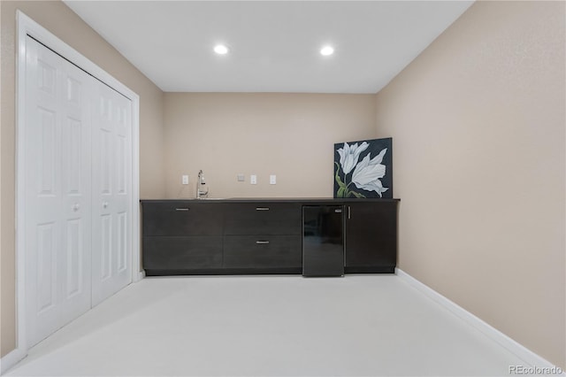 11193 Mission Walk St, Parker, CO 80134 - unfurnished bedroom with refrigerator, recessed lighting, and a closet