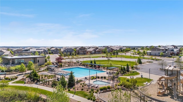 11193 Mission Walk St, Parker, CO 80134 - community pool with a residential view