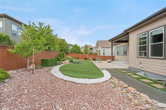 11193 Mission Walk St, Parker, CO 80134 - fenced backyard with a patio area