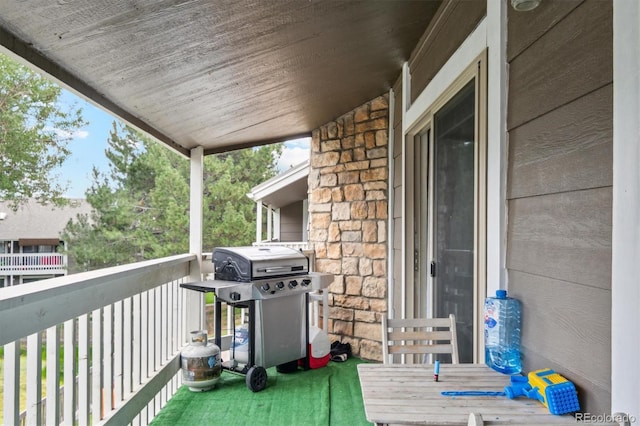 balcony with grilling area