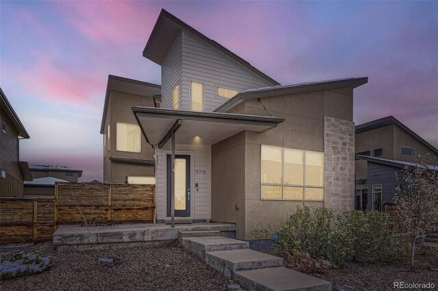 9715 Taylor River Cir, Littleton, CO 80125 - view of contemporary house