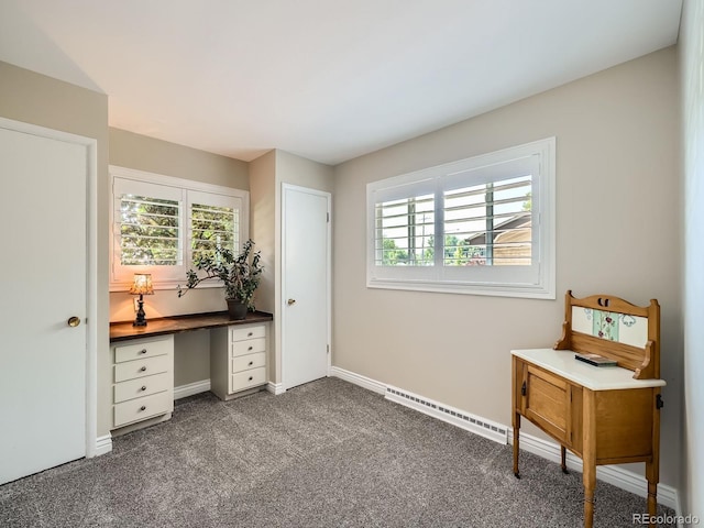 2609 S Dahlia St, Denver, CO 80222 - office with carpet flooring, healthy amount of natural light, baseboards, and baseboard heating