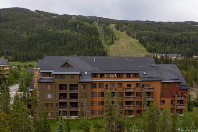 53 Hunki Dori Ct Unit 8886, Keystone, CO 80435 - bird's eye view of a heavily wooded area and mountains