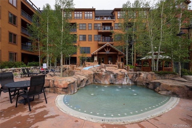 53 Hunki Dori Ct Unit 8886, Keystone, CO 80435 - view of swimming pool featuring a gazebo