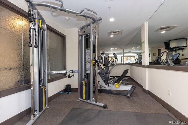 53 Hunki Dori Ct Unit 8886, Keystone, CO 80435 - exercise room with baseboards and carpet