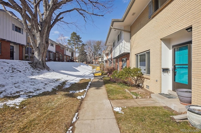 exterior space featuring a residential view