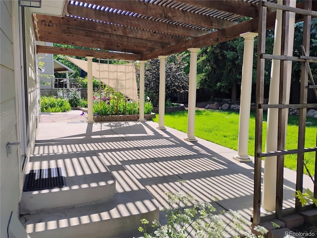1616 Cedarwood Dr, Longmont, CO 80504 - fenced backyard featuring a pergola and a patio