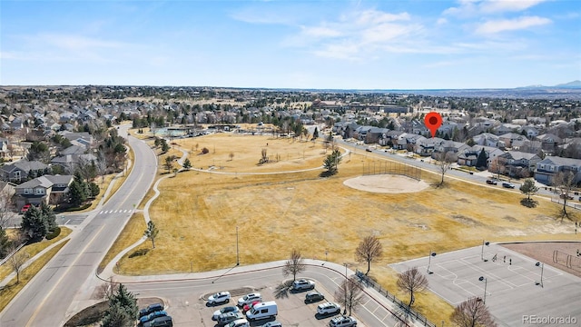 bird's eye view featuring a residential view