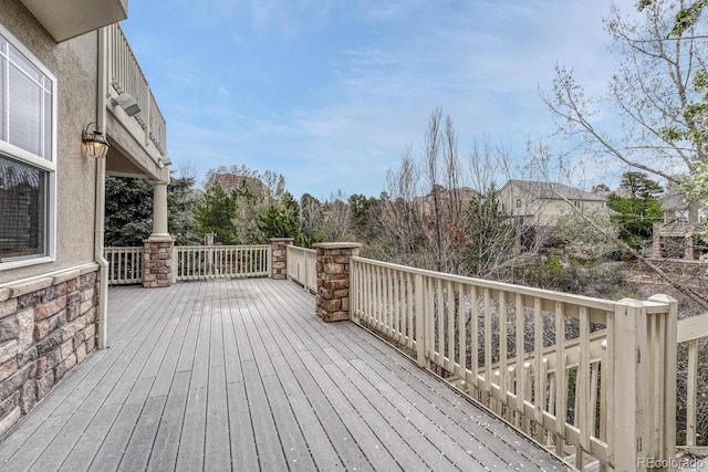 view of wooden terrace