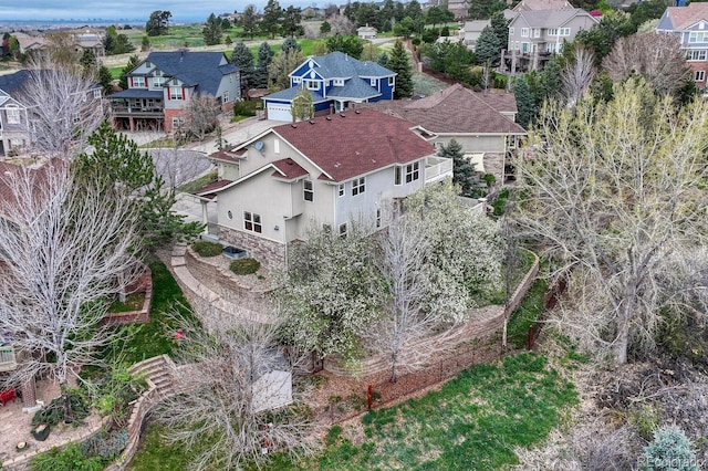 bird's eye view featuring a residential view