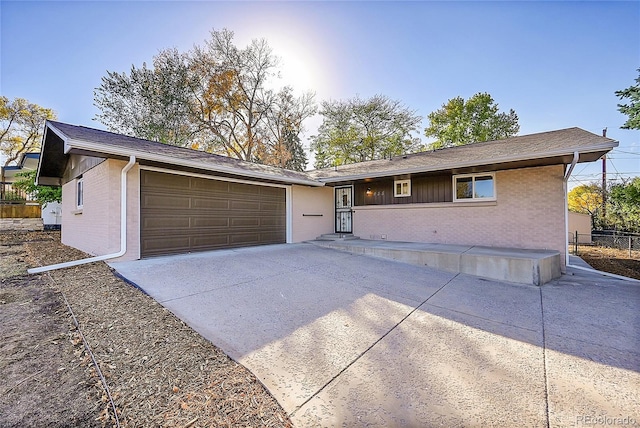 ranch-style house with a garage