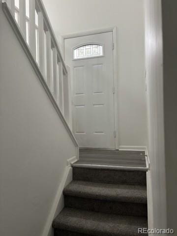 view of stairs