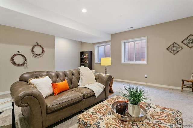 2467 Spanish Oak Ter, Colorado Springs, CO 80920 - living area with carpet flooring and recessed lighting
