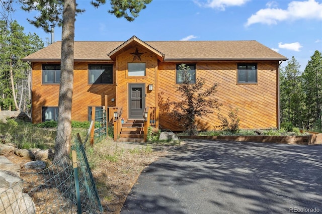 10668 Crystal Way, Morrison, CO 80465 - chalet / cabin with a shingled roof